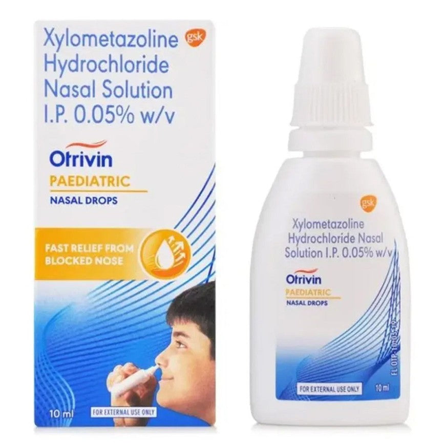 Otrivin Paediatric Nasal Drops 0.05% (10ml) image 0